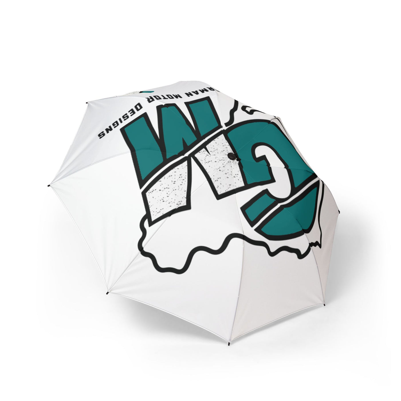 German Motor Design Logo Umbrella — Semi-Automatic Foldable Car Show Umbrella