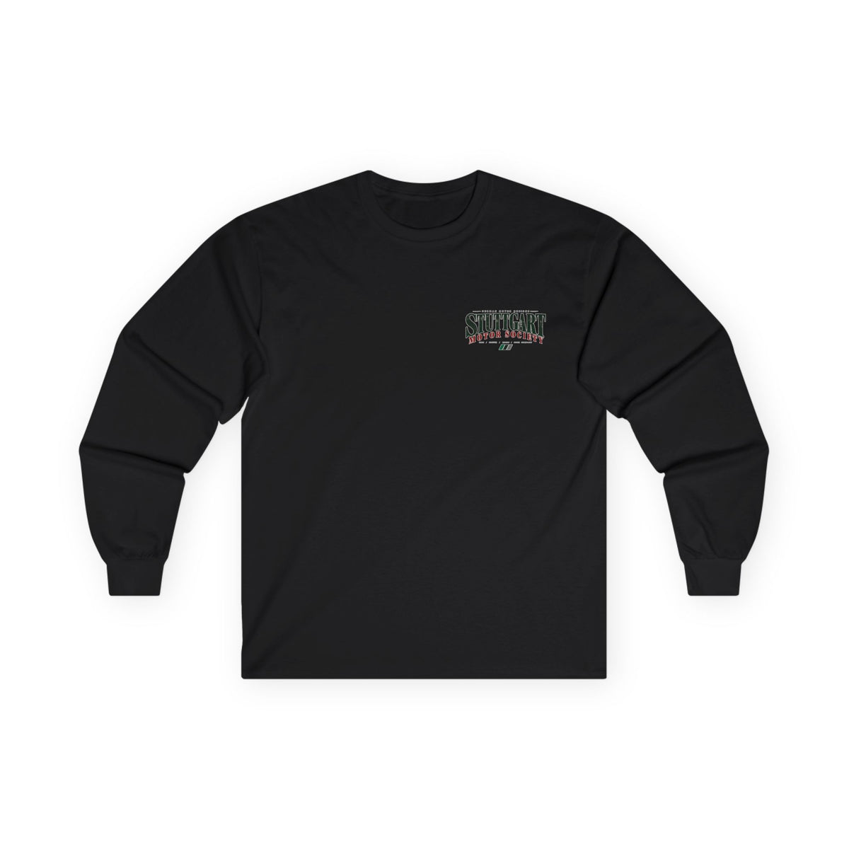 'Stuttgart Motor Society' Long Sleeve Graphic Tee — Retro T-Shirt