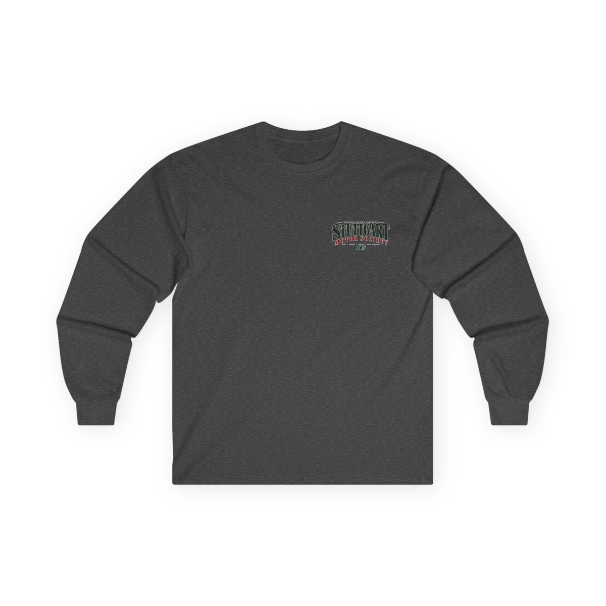 'Stuttgart Motor Society' Long Sleeve Graphic Tee — Retro T-Shirt