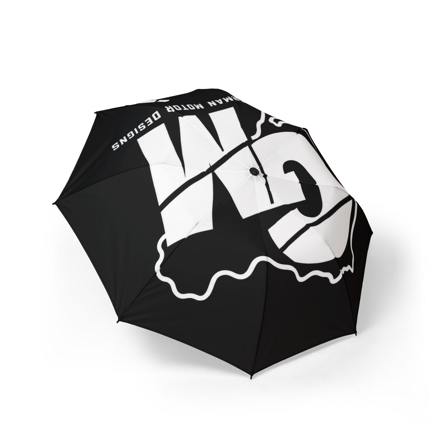 German Motor Design Logo Umbrella — Semi-Automatic Foldable Car Show Umbrella
