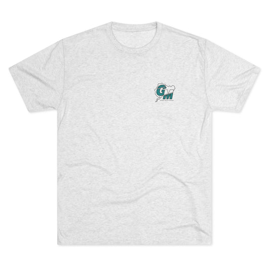 GM Logo – 'Drive Responsibly, But Still Fast' Chest & Back Graphic T-Shirt
