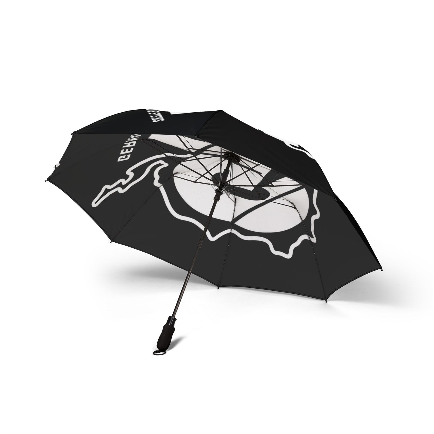 German Motor Design Logo Umbrella — Semi-Automatic Foldable Car Show Umbrella