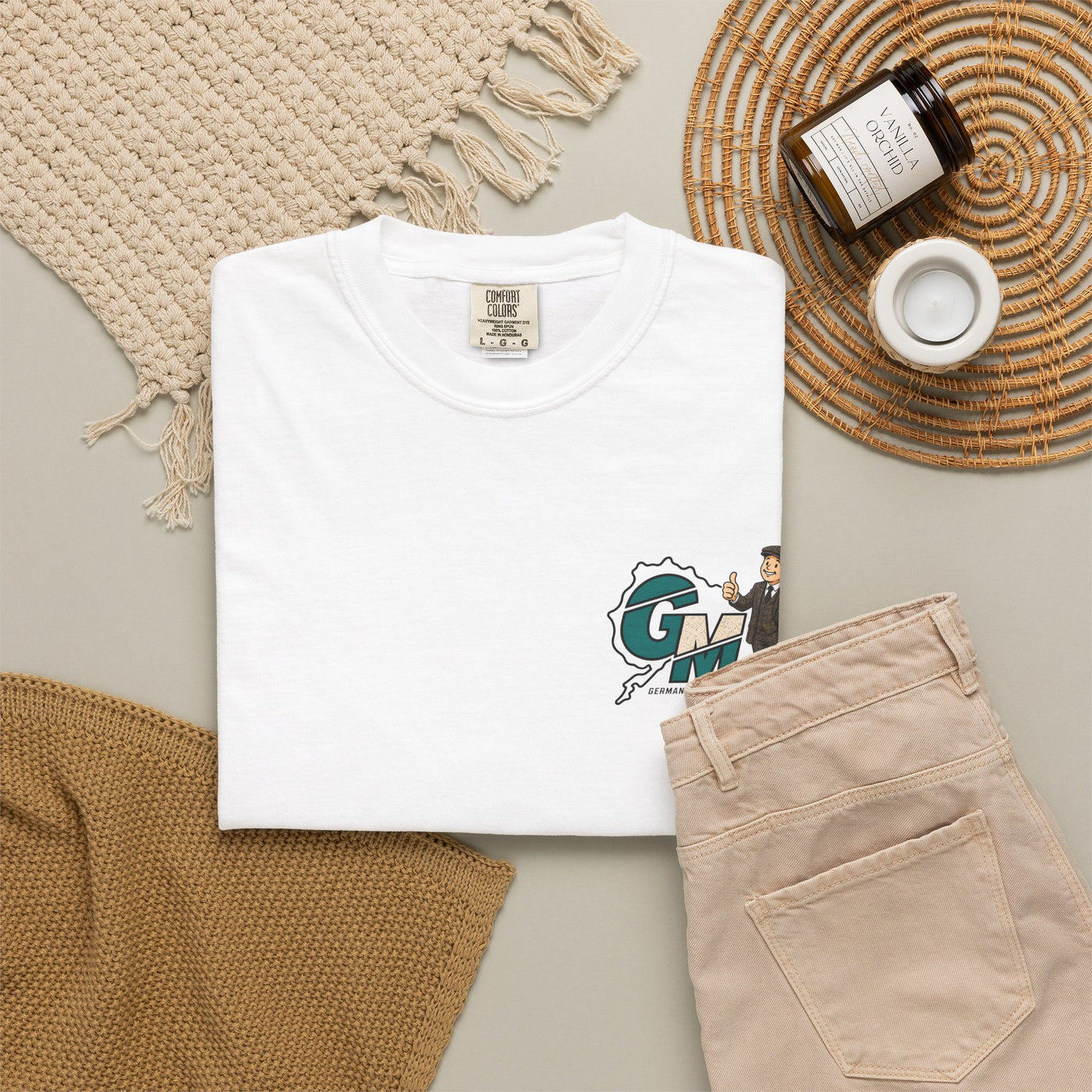 British-Inspired 'Drive Foreign' Graphic T-Shirt
