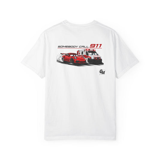 GM Logo 'Somebody Call 911?' Graphic T-Shirt