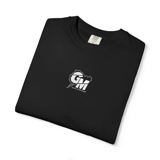 Embroidered German Motor Design T‑Shirt