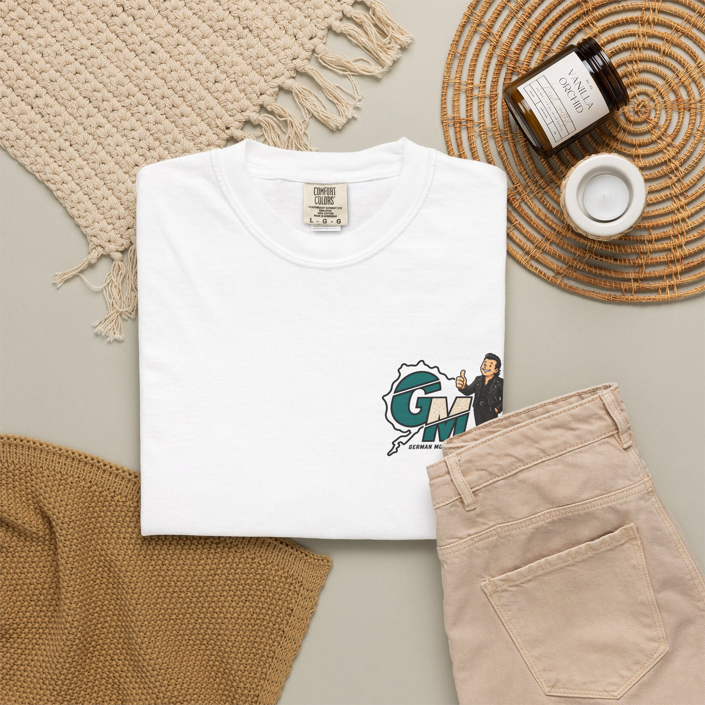 Italiano Style 'Drive Foreign' Garment-Dyed T-Shirt