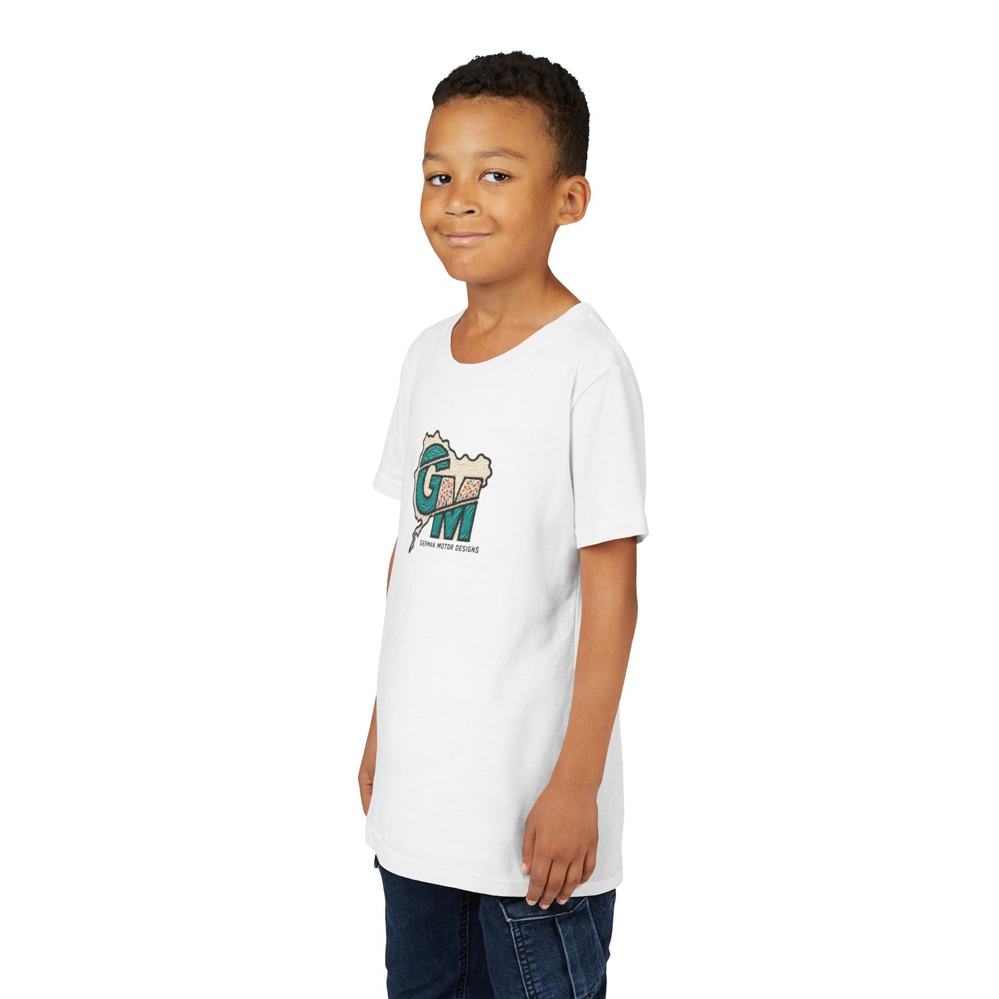 Kids Racing Donut Tee — Cars Doing Donuts with Frosting Logo