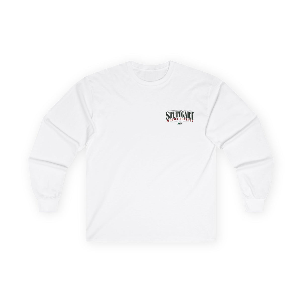 'Stuttgart Motor Society' Long Sleeve Graphic Tee — Retro T-Shirt