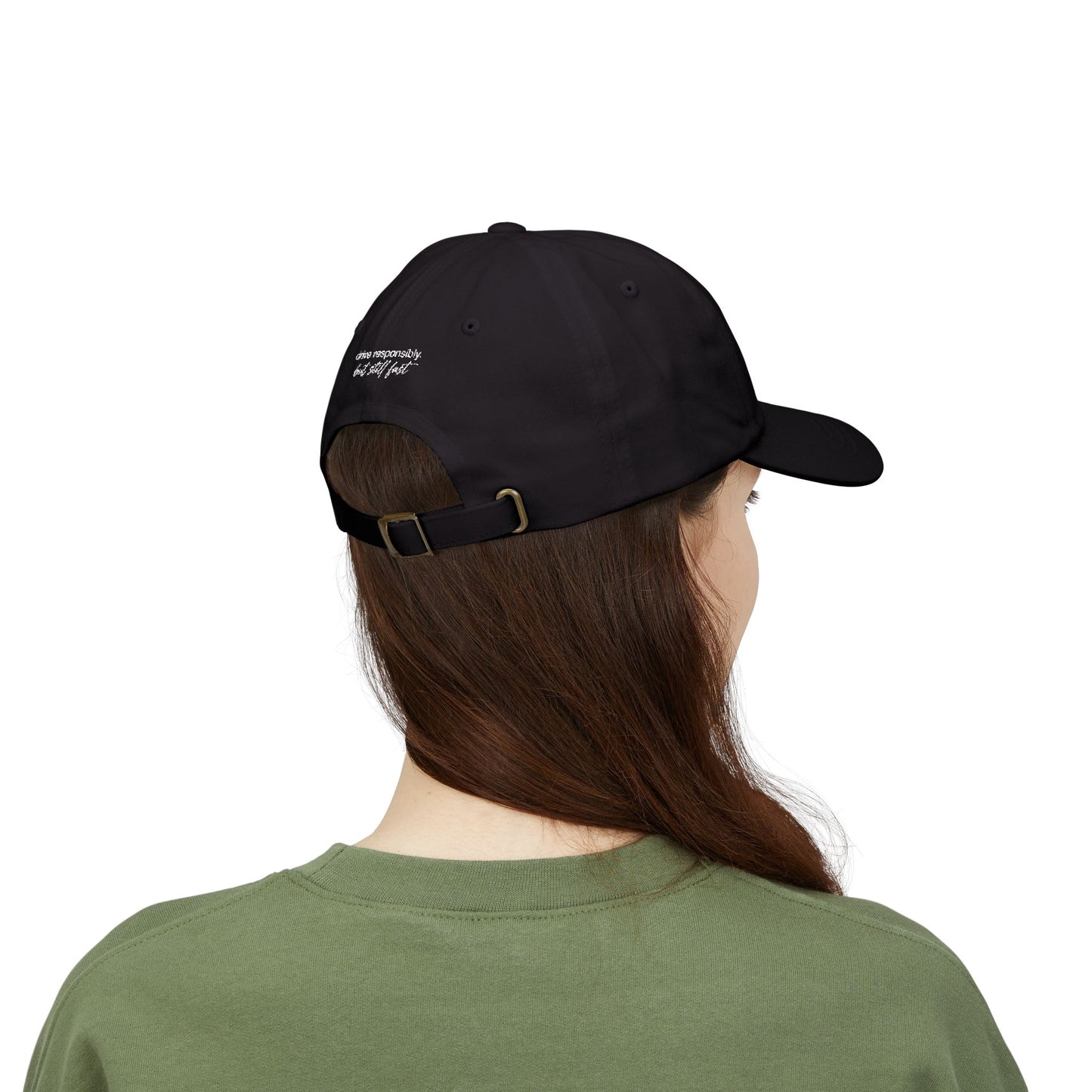 GM Vintage Outline Dad Cap – Green Retro Logo Embroidered Baseball Hat