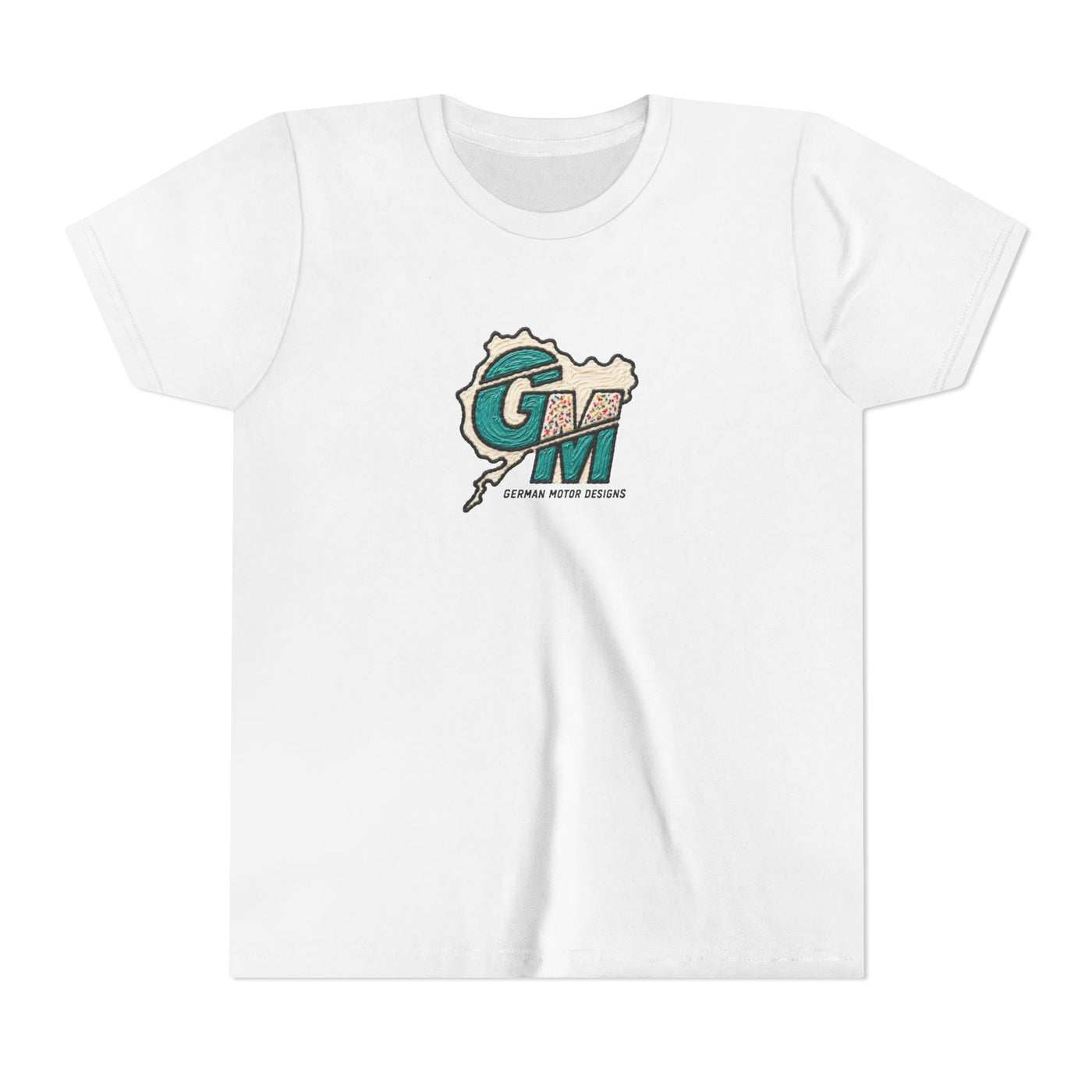 Kids Racing Donut Tee — Cars Doing Donuts with Frosting Logo