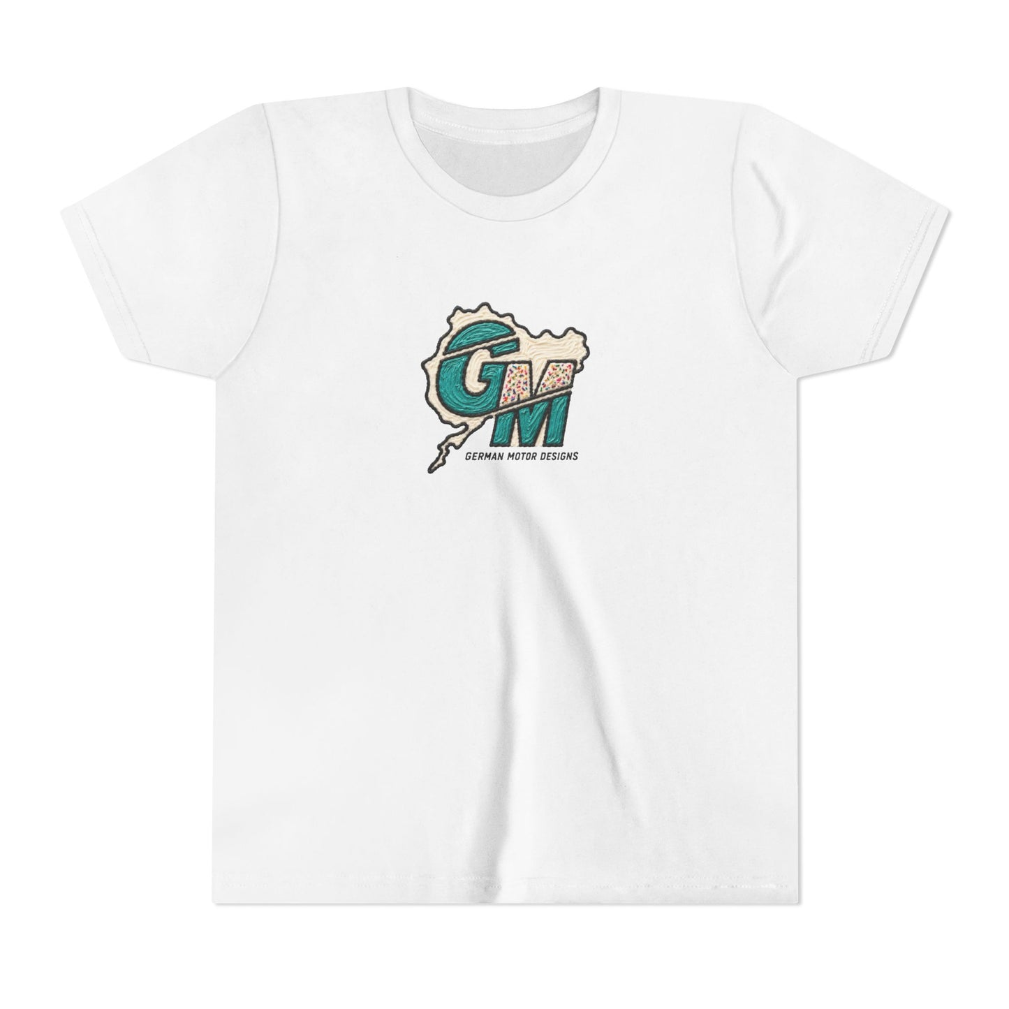 Kids Racing Donut Tee — Cars Doing Donuts with Frosting Logo