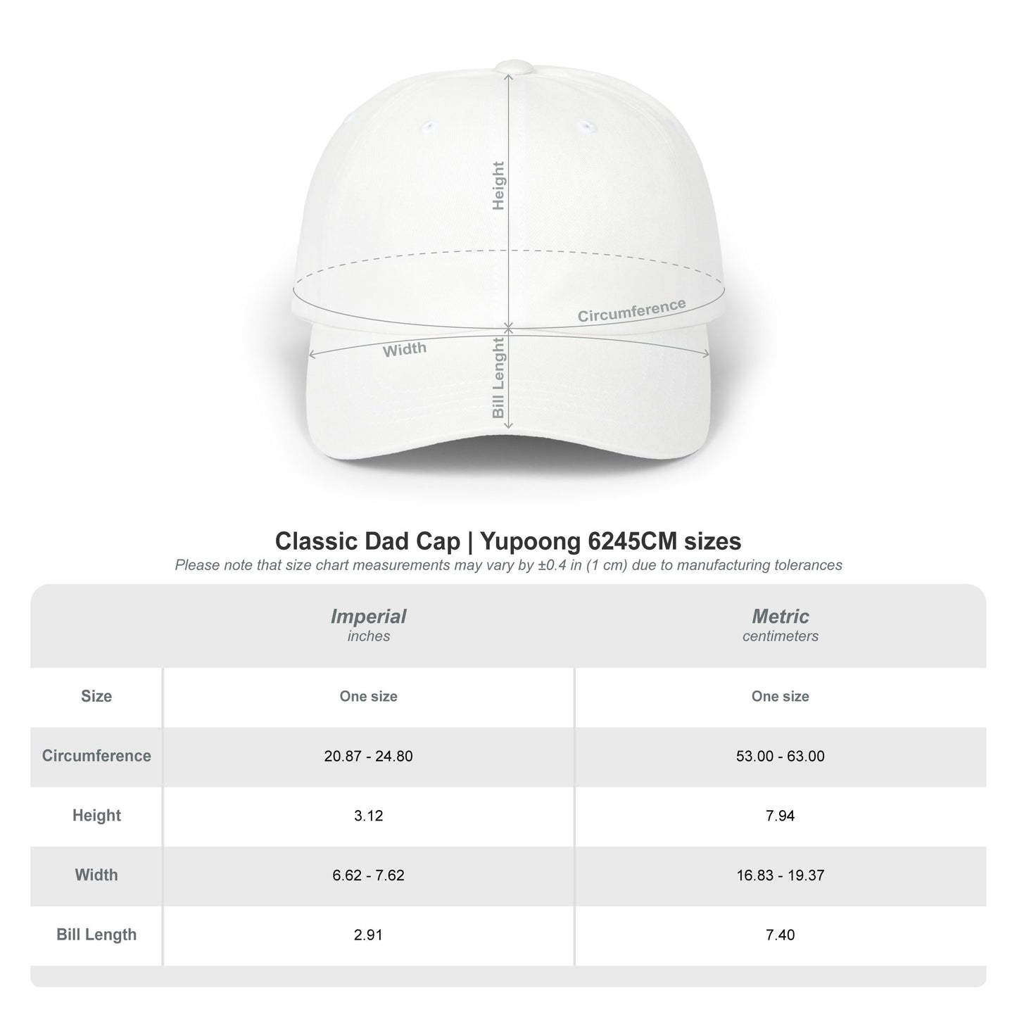 German Motor Designs Classic Dad Cap — White