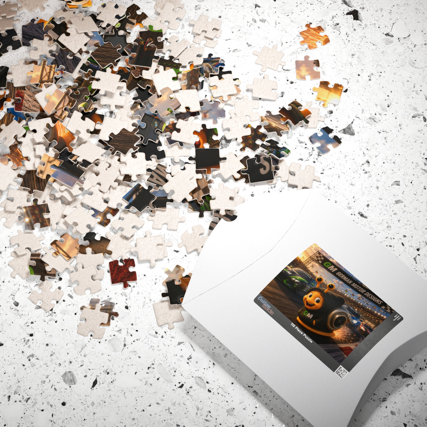 Racing German Motor Snail Puzzle — 110/252/520/1014‑Piece Jigsaw