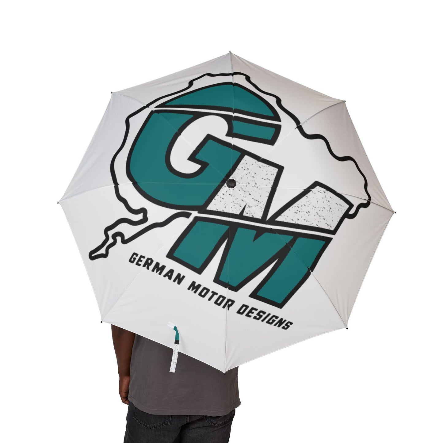 German Motor Design Logo Umbrella — Semi-Automatic Foldable Car Show Umbrella