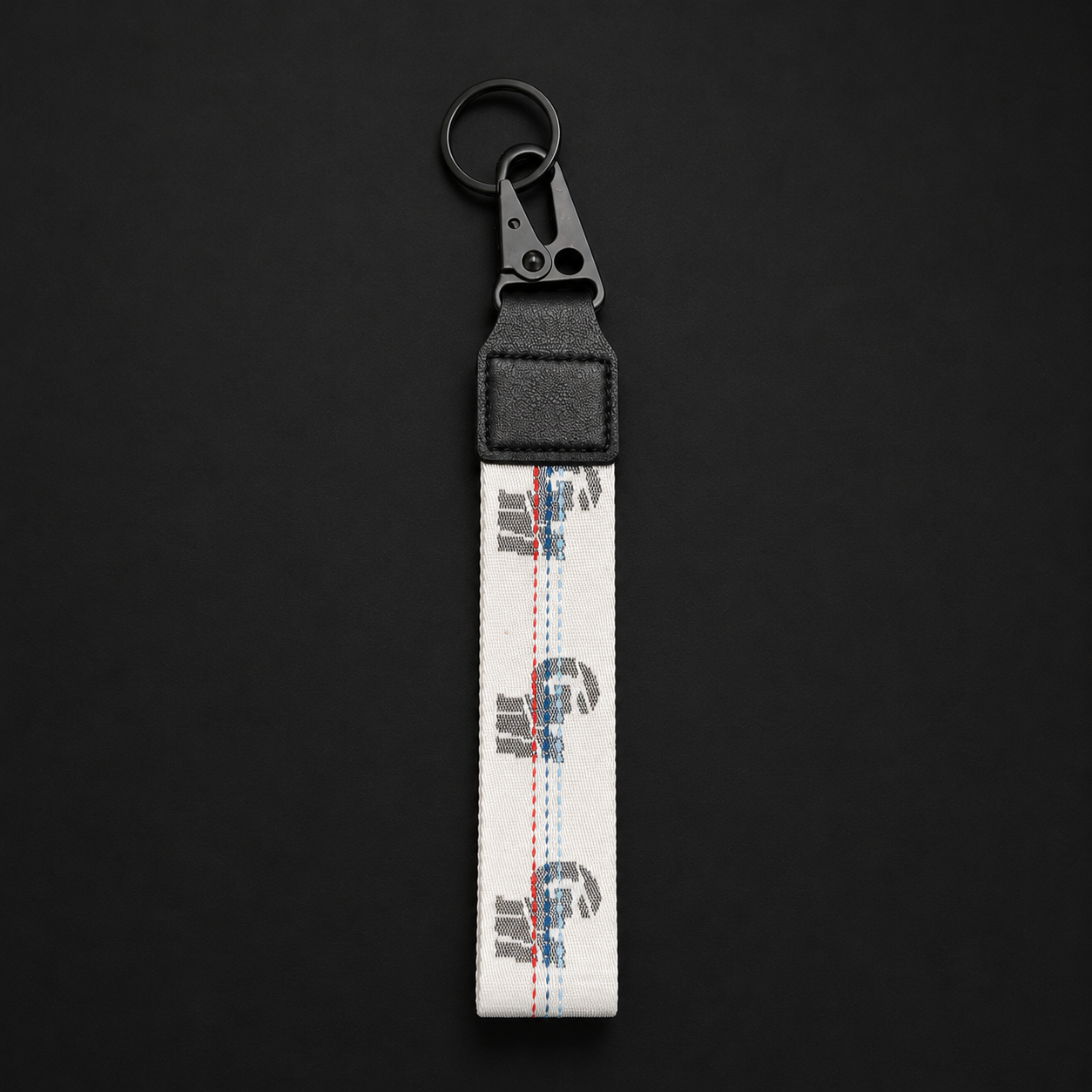 White Lanyard Style Keychain